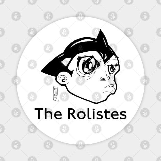 The Rolistes Podcast (Mighty Atom B&W) T-Shirt Magnet by Kalum